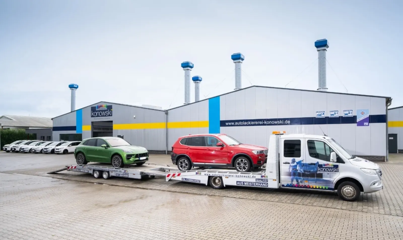 Fahrzeug in der Karosseriewerkstatt