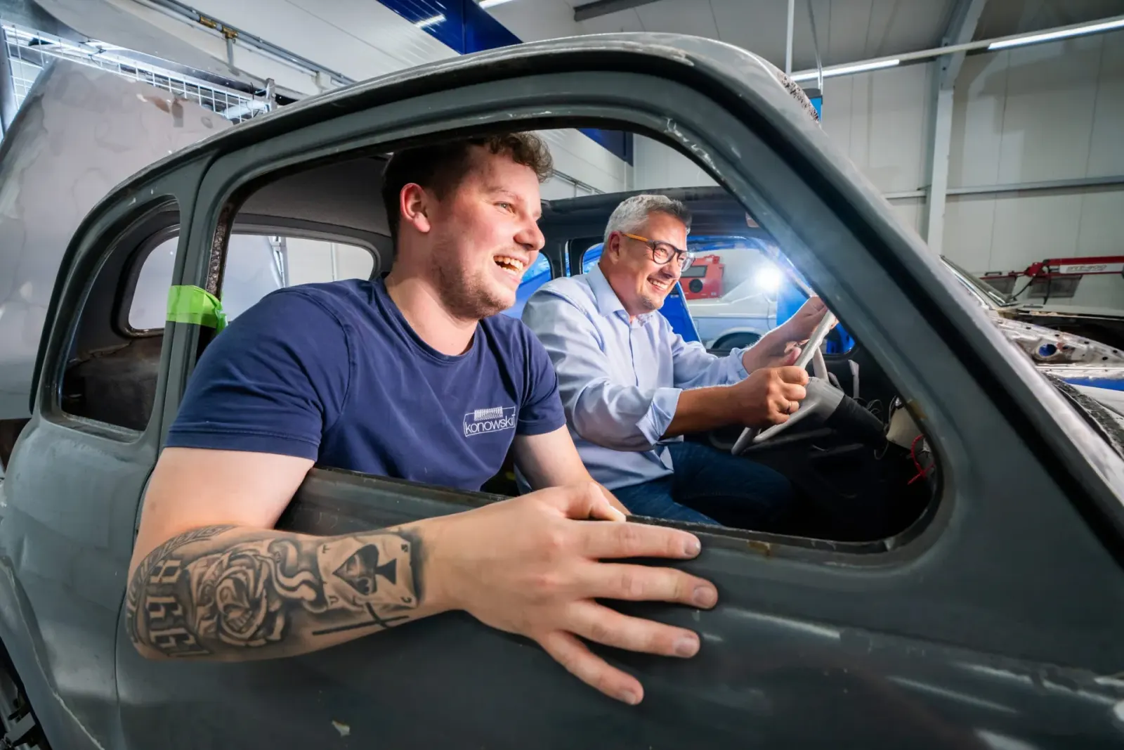 Oldtimer-Restauration in der Werkstatt